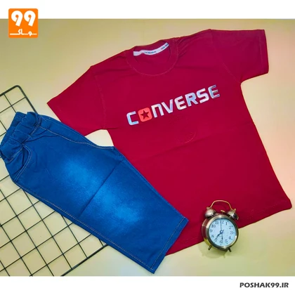 ست تیشرت شلوارک پسرانه CONVERSE