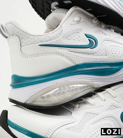 کفش کتانی مردانه سفید آبی Nike air max pluse