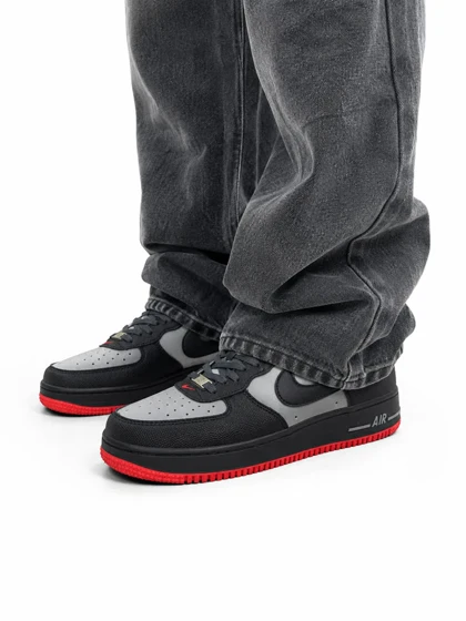 کتانی خارجی مردانه مدل جردن وان مشکی قرمز طوسی NIKE(های کپی )