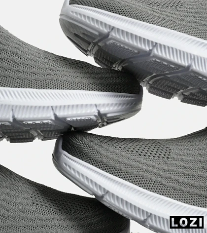 کفش کتانی طبی ورزشی خاکستری SKECHERS GoWalk 5 V2