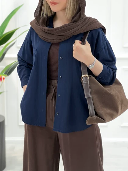 شومیز کژوال زنانه لینن پارمیس
