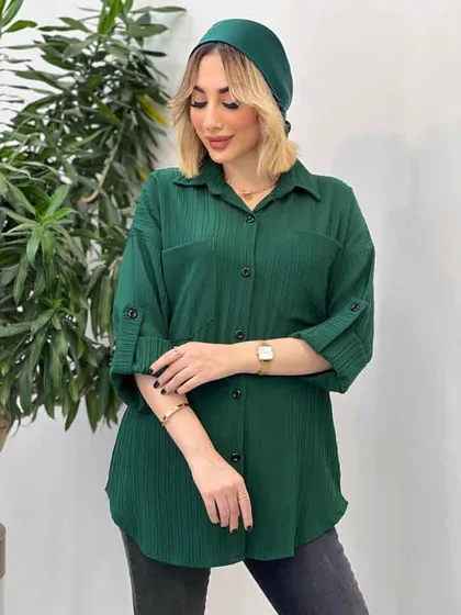 شومیز کراش دو جیب