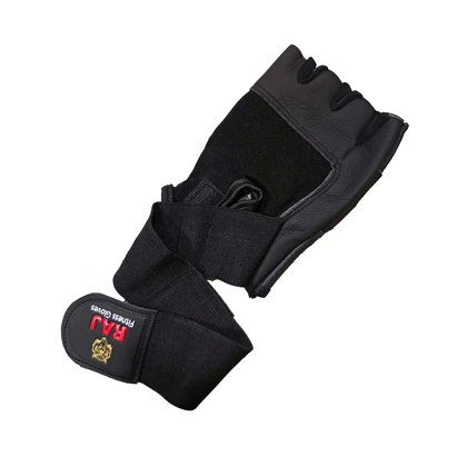 دستکش مردانه بدنسازی RAJ مشکی قرمز