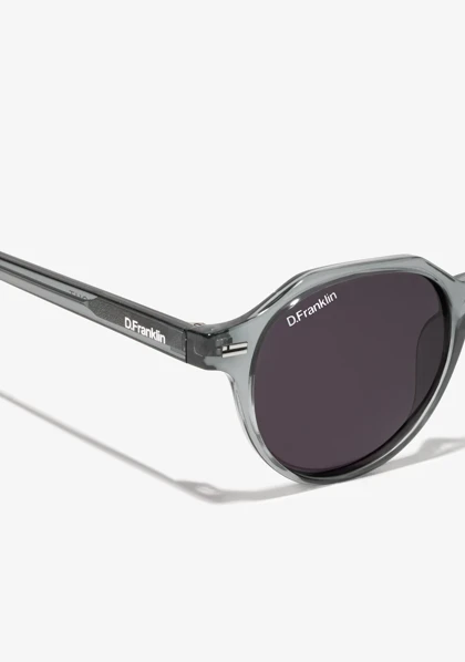 عینک آفتابی دی فرانکلین مدل D.franklin Ultra Light S Round Crystal Grey / Black