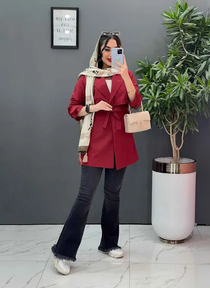 مانتو بالاژیله آستین سگک