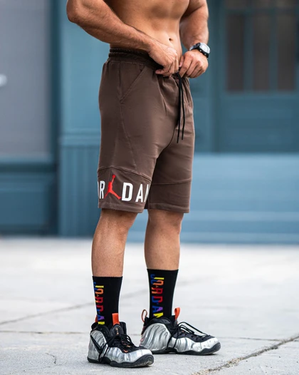 شلوارک بگ ورزشی JORDAN قهوه ای