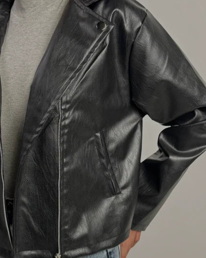 کت چرم جیب نما کد  100150