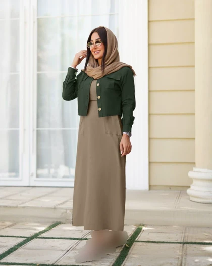 ست دو تیکه کت دامن زنانه مدل المیرا کد 756 (اصالت ضمانت)