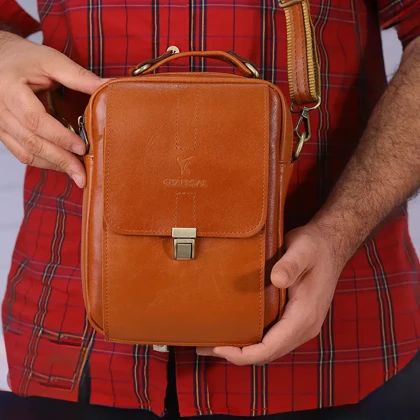 کیف رودوشی چرمسال مدل LBR042-M سایز متوسط