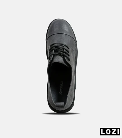 کفش کتانی مردانه طوسی BERSHKA