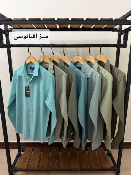 پیراهن ساده آستین بلند پنبه کد 2475