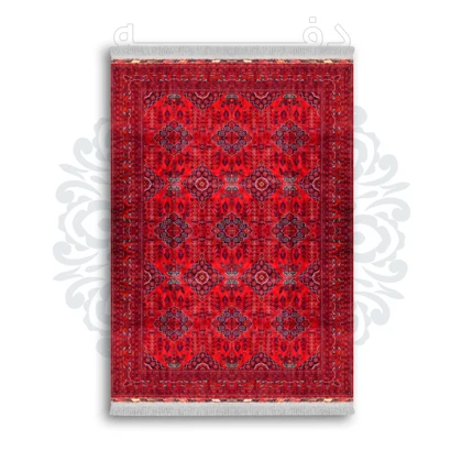 *جدید* فرشینه از جنس پارچه شانل مخمل ترک طرح فانتزی برند دفه کد 143