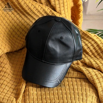 کلاه بیسبالی چرم Leather Baseball Cap HA163