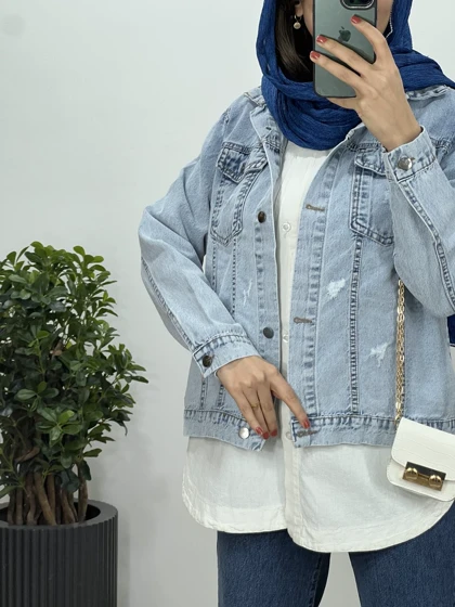 تونیک مانتویی لینن سفید 5