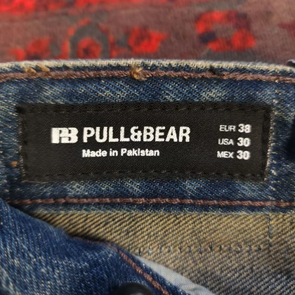 شلوار جین نیم بگ pull & bear بدون جنسیت کد 390