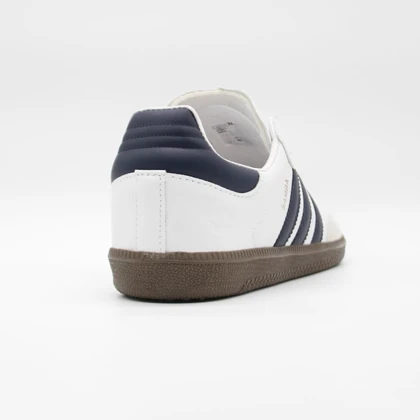 کتانی سامبا سفید سرمه ای کد 6522