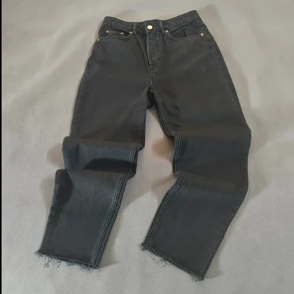 🧡 SIZE 36 شلوار جین دخترانه مشکی اورجینال برند معتبر H&M سوئد مدل DIVIDED