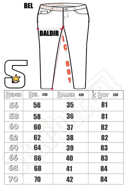 شلوار سایز بزرگ مردانه starbattal