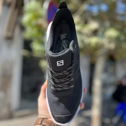 کفش روزمره سالامون مدل OUT pulse GTX ضدآب مشکی زیر سفید
