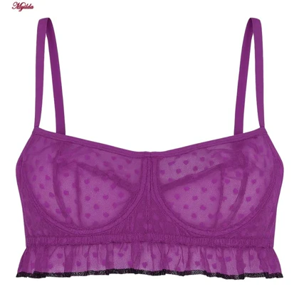 ست شورت و نیم‌تنه زنانه مدل فنردار رنگ بنفش ماییلدا کد 5432-606