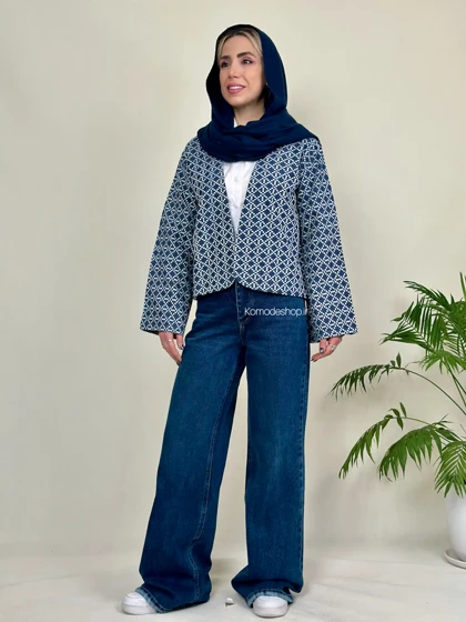 کت جین زنانه گلدوزی شده مدل تانیا
