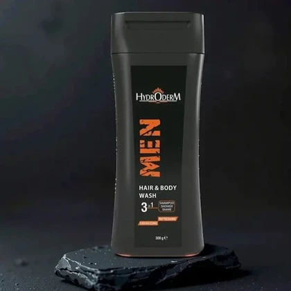 شامپو سر، بدن و اصلاح صورت آقایان هیدرودرم HYDRODERM با حجم 300 میل