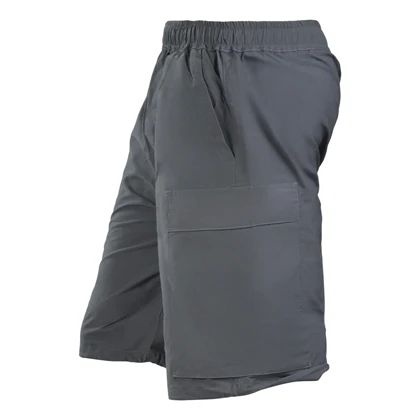 شلوارک ورزشی مردانه نایک مدل DRS-3D467 چهار جیب طوسی تیره