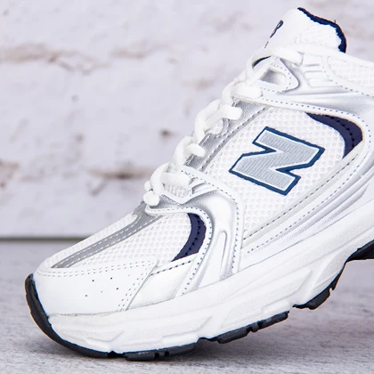 نیوبالانس 530 سفید سرمه ای (New Balance 530) کد 2347