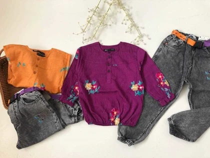 شومیز شلوار وارداتی دخترانه بچه گانه