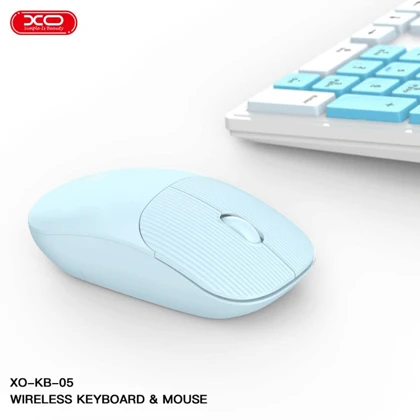 کیبورد و ماوس بی سیم ایکس او مدل KB-05