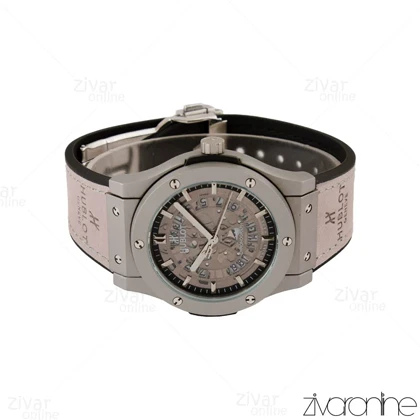 ساعت هابلوت مردانه کلاسیک فیوژن سه موتوره طوسی صفحه اسکلتون 105216