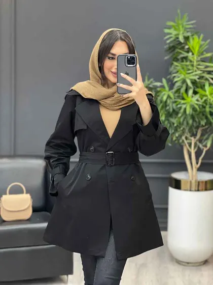 بارانی چهاردکمه سرشانه پاگن