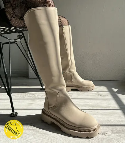 کفش بوت بلند تا زانو چانکی