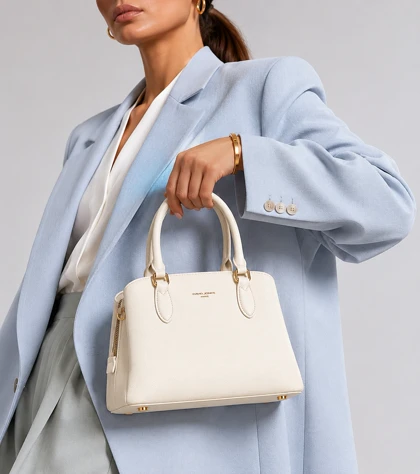 کیف دستی زنانه چرم مصنوعی دسته کوتاه دیوید جونز DAVIDJONES