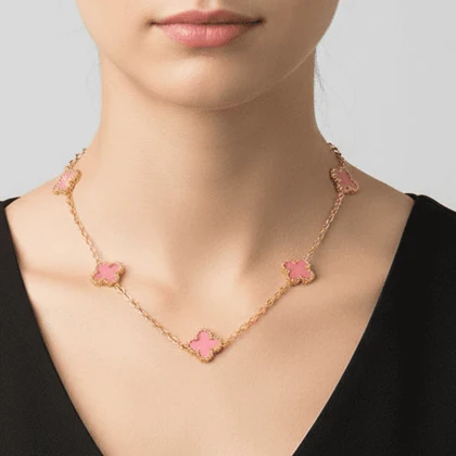 گردنبند زنانه طرح ونکلیف