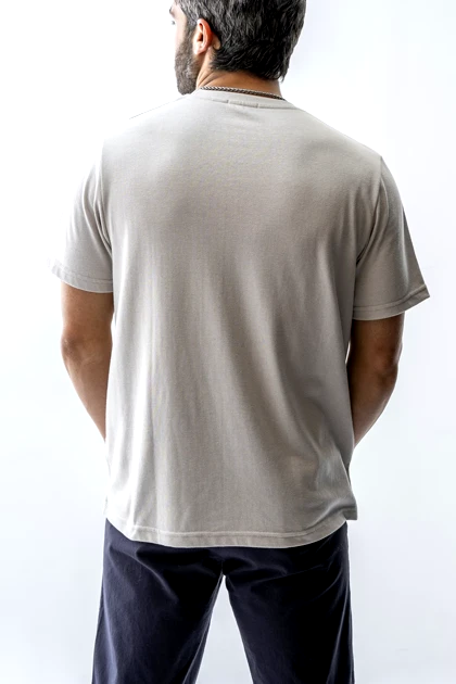 تیشرت بیسیک یقه گرد چاپی مردانه