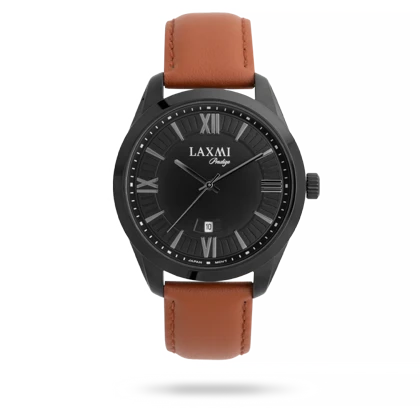 ساعت مچی مردانه لاکسمی بند چرم مشکی کد Laxmi 8186/4