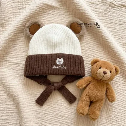 کلاه بافت نوزادی BEAR BABY