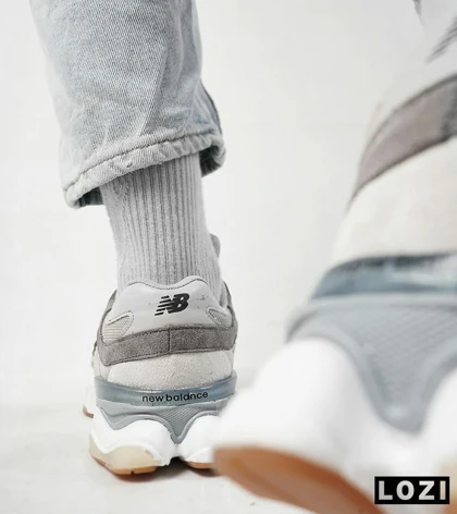 کفش کتانی تمام طوسی زیر سفید NEW BALANCE 9060