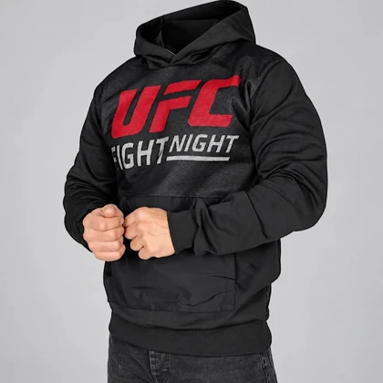 هودی مردانه اسپرت داخل کرکی مشکی یو اف سی UFC