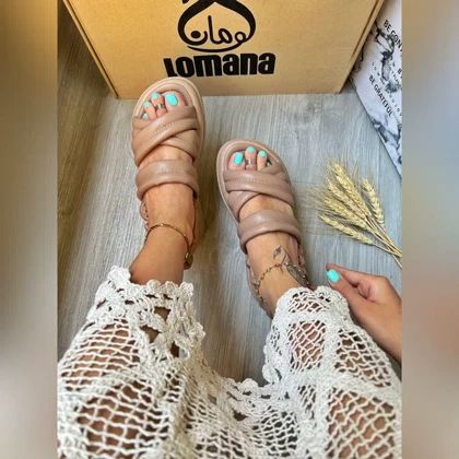 صندل ضربدری پفکی پشت‌کش _ 1455