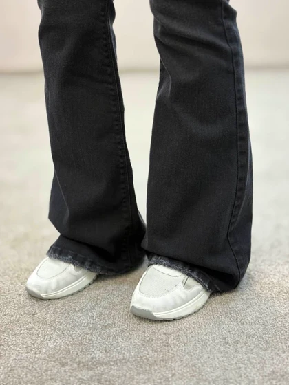 شلوار جین دمپا ( بوتکات)ذغالی 9537