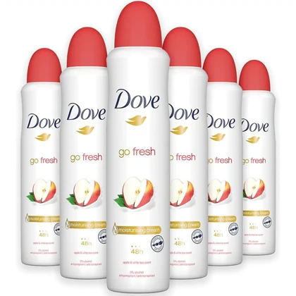 اسپری دئودورانت زنانه سیب و چای داو Dove Go Fresh حجم 250ml