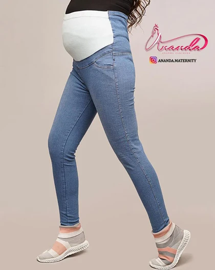 شلوار بارداری جین لوله