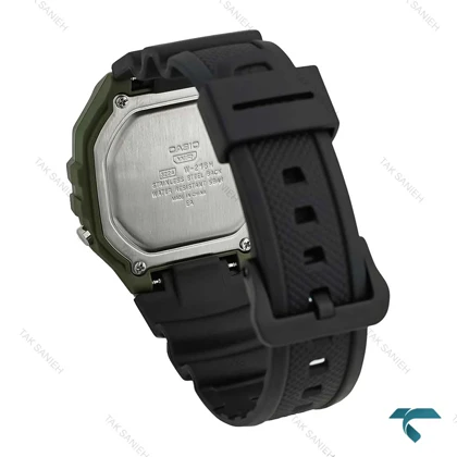 ساعت مچی W-218H-3av اورجینال مردانه سبز مشکی Casio-7395-G