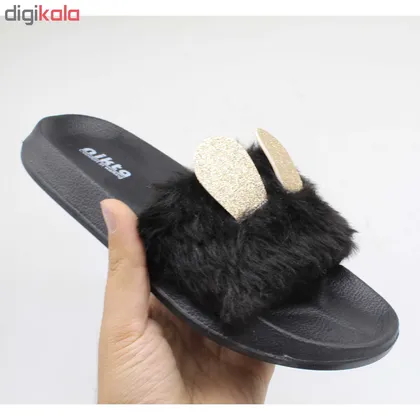 دمپایی زنانه نیکتا مدل K1-L-297-Rabit-bk