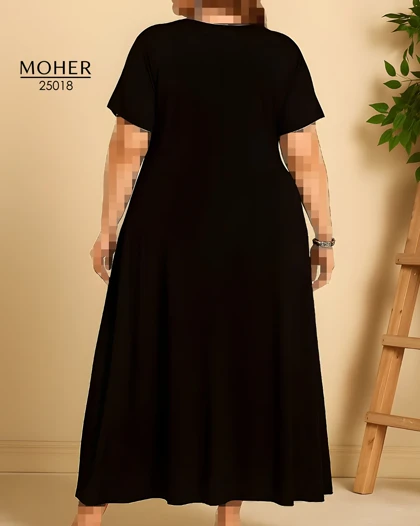 پیراهن ماکسی سایز بزرگ طرح چهره