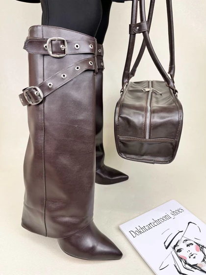 بوت زنانه ژیوانشی پاشنه‌دار GIVENCHY کد 1722 دختر طهرونی
