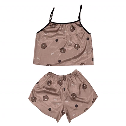 ست تاپ و شلوارک طرح تدی 226