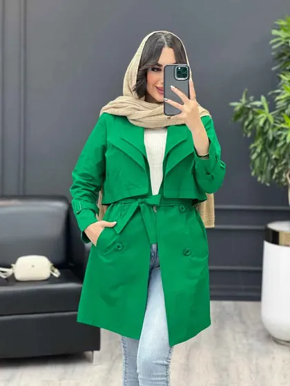 بارانی یقه دوبل